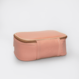 Box Vanity | Genuine Leather Coral Leather Vanity Bag by Thandana