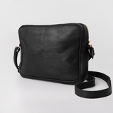 Boxy Handbag | Genuine Leather Black Leather / Gunmetal (default) Handbag by Thandana