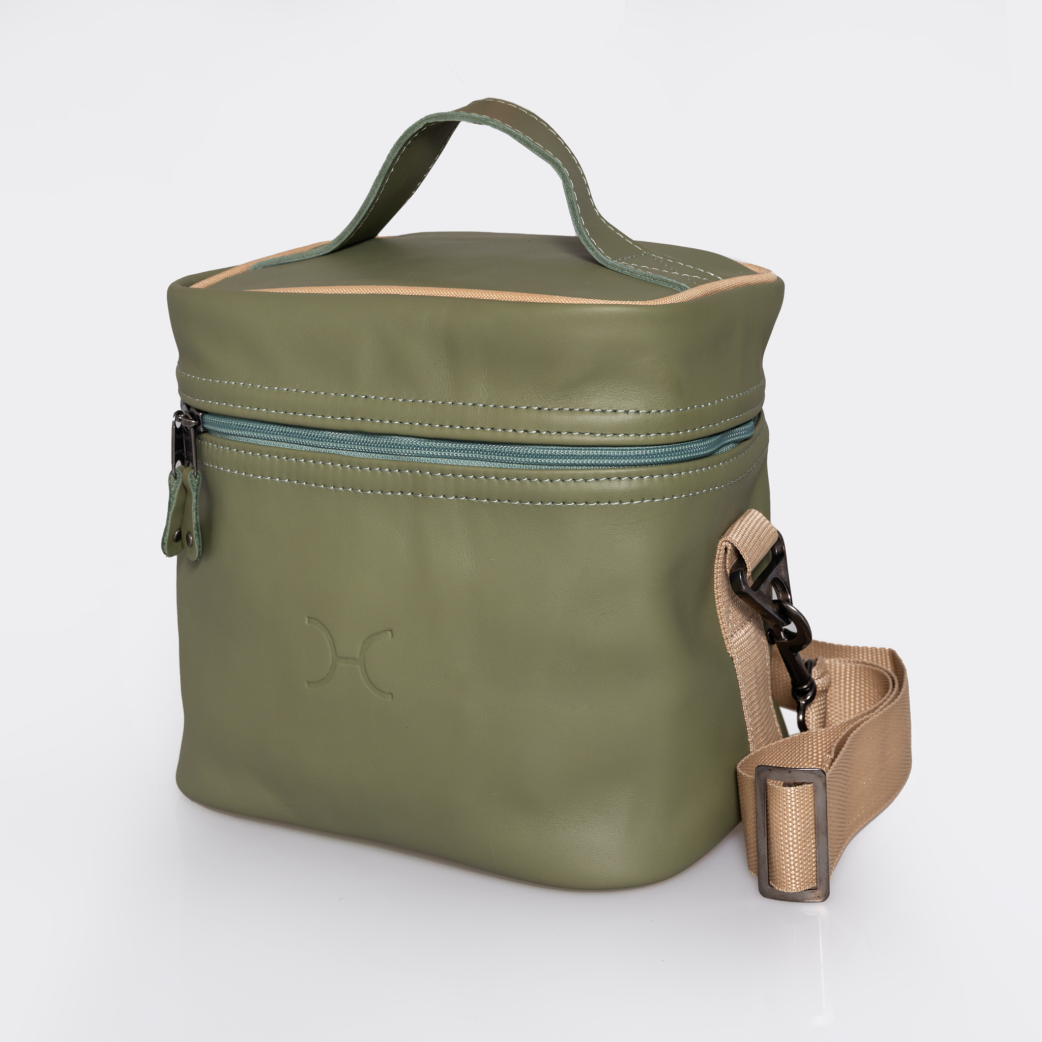 Brewski Cooler | Genuine Leather Double Decker Cooler Bag by Thandana