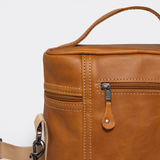 Brewski Cooler | Genuine Leather Double Decker Cooler Bag by Thandana