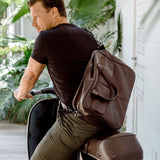 Briefcase | Genuine Leather | Corporate Tobac Leather / Gunmetal (default) Work Satchel by Thandana