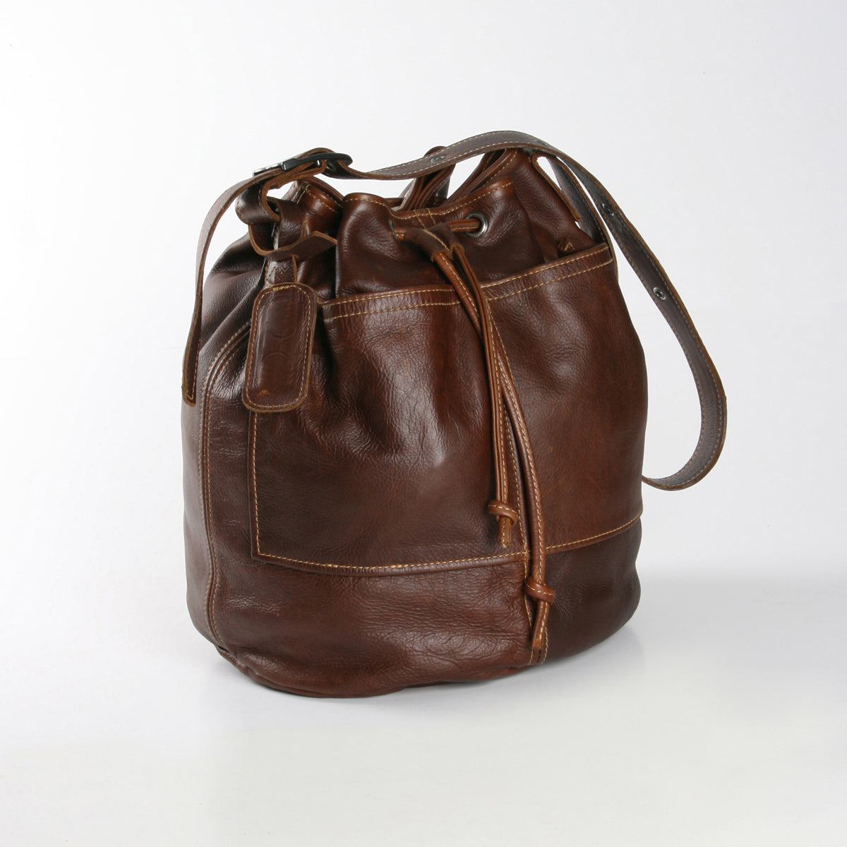 Bucket Handbag | Genuine Leather Bucket Handbag by Thandana