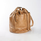 Bucket Handbag | Genuine Leather Hazelnut Leather / Gunmetal (default) Bucket Handbag by Thandana