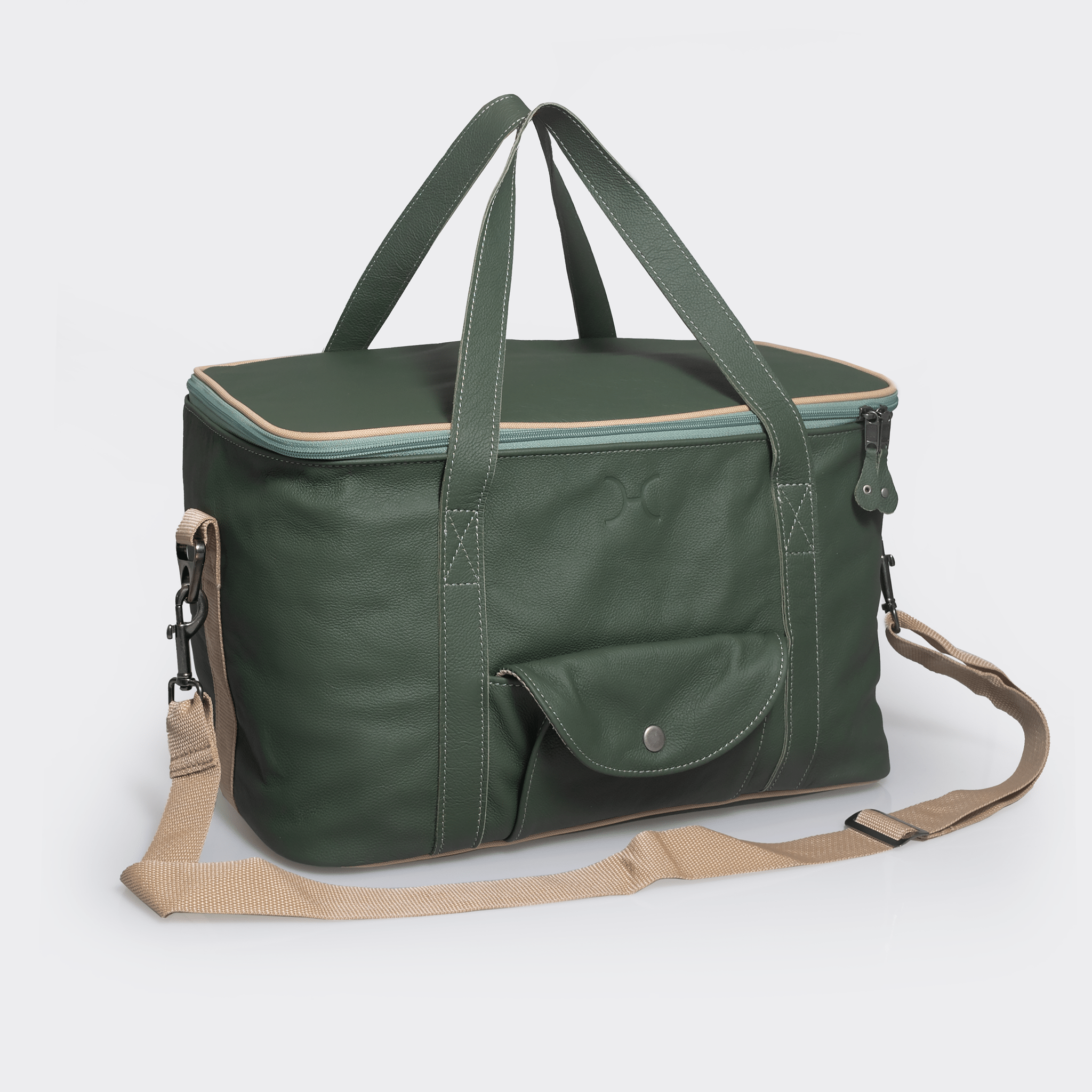 Caddy Cooler | Genuine Leather Basil Leather Caddy Cooler by Thandana