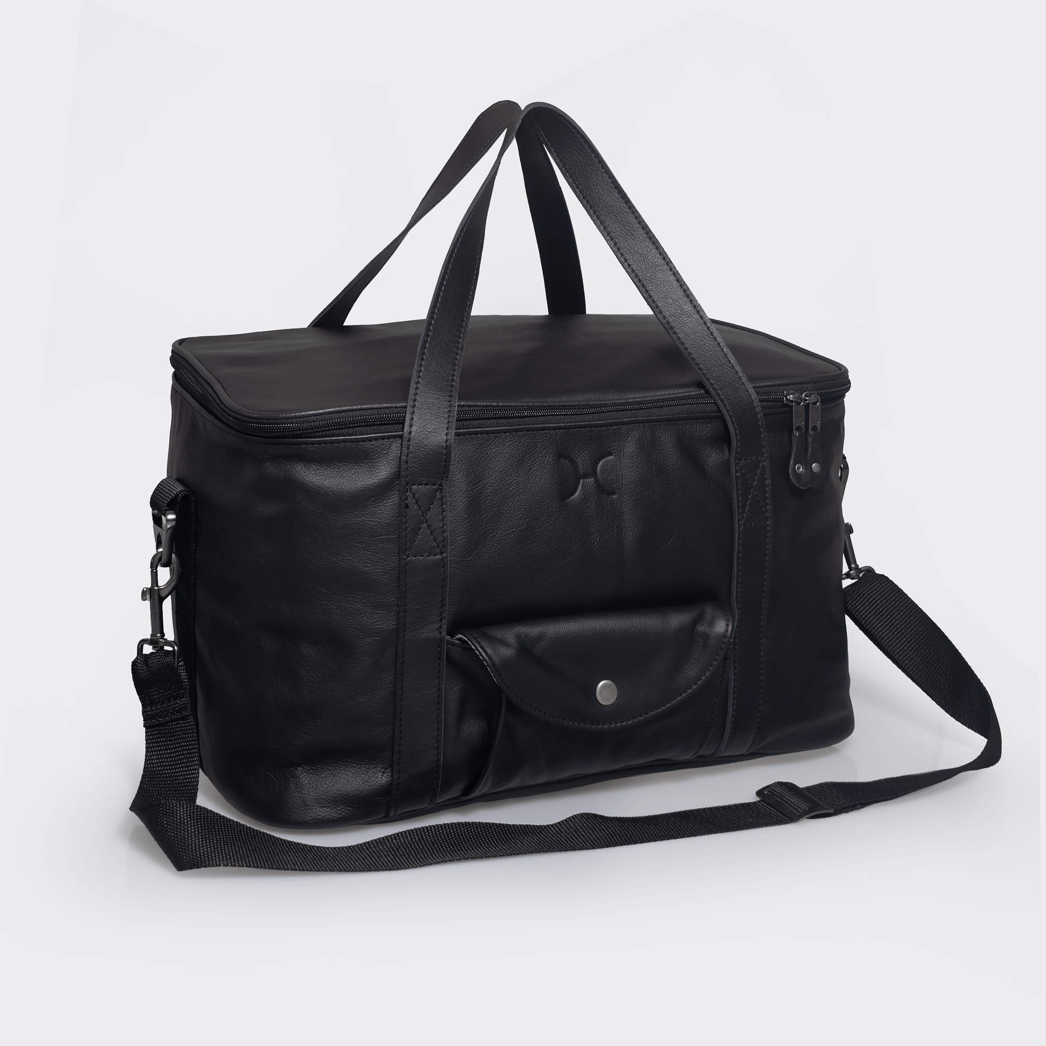 Caddy Cooler | Genuine Leather Black Leather Caddy Cooler by Thandana