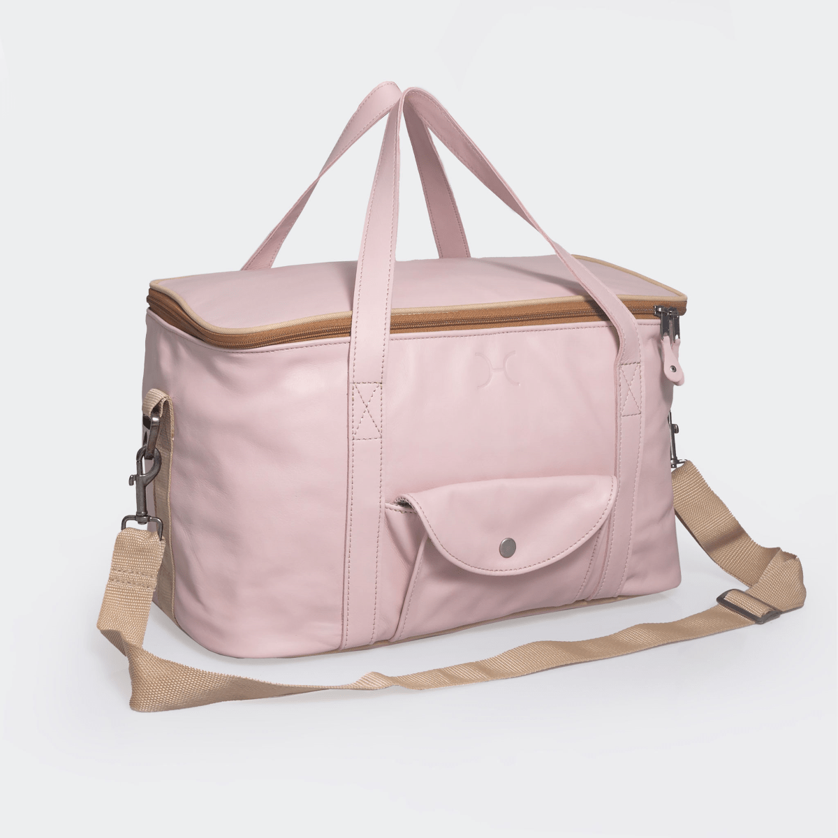 Caddy Cooler | Genuine Leather Blush Leather Caddy Cooler by Thandana