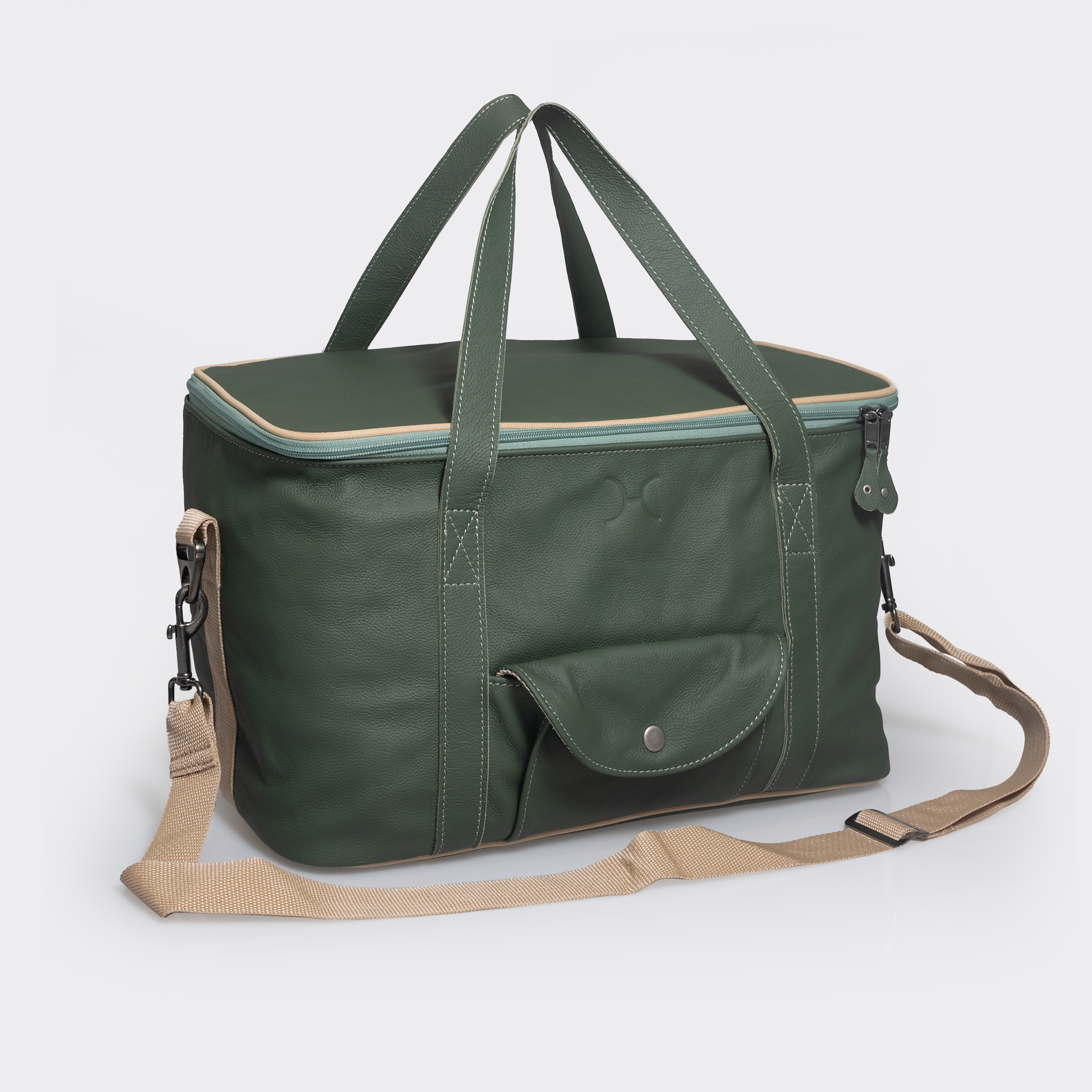 Caddy Cooler | Genuine Leather | Corporate Basil Leather Caddy Cooler by Thandana