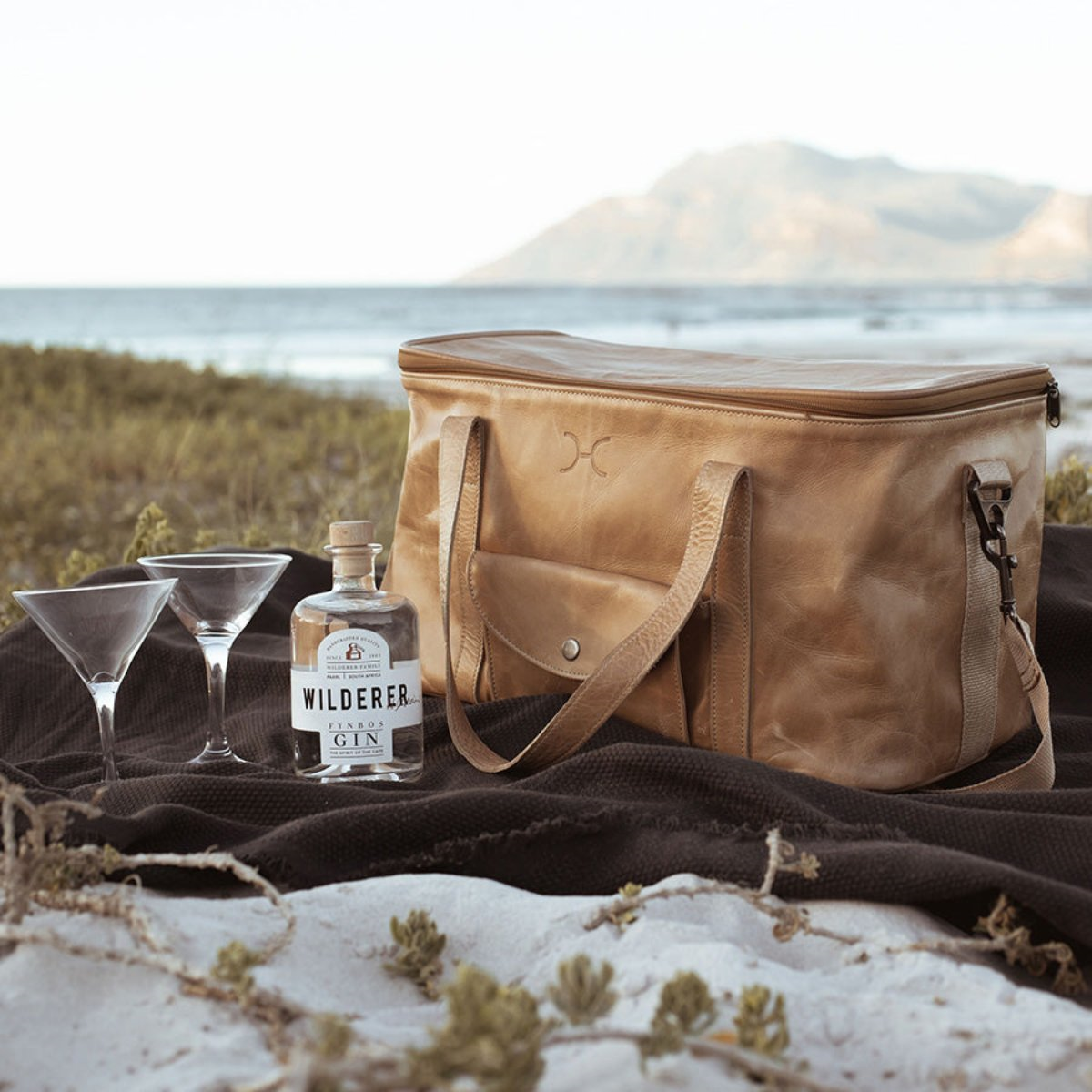 Caddy Cooler | Genuine Leather | Corporate Hazelnut Leather Caddy Cooler by Thandana