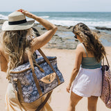 Caddy Cooler | Laminated Fabric with Genuine Leather Caddy Cooler by Thandana