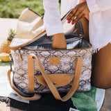 Caddy Cooler | Laminated Fabric with Genuine Leather | Corporate Caddy Cooler by Thandana