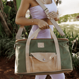 Caddy Cooler | Wax Canvas with Genuine Leather Caddy Cooler by Thandana