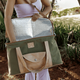 Caddy Cooler | Wax Canvas with Genuine Leather Caddy Cooler by Thandana
