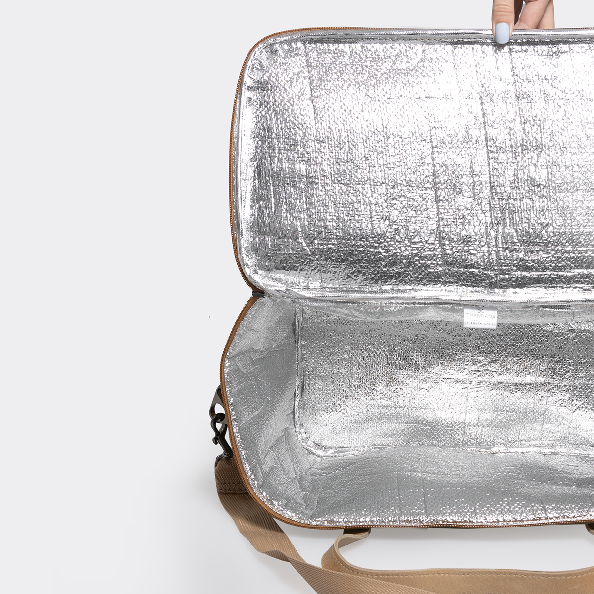 Caddy Cooler | Wax Canvas with Genuine Leather Caddy Cooler by Thandana