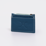 Card Wallet | Genuine Leather Aqua Leather Wallet by Thandana