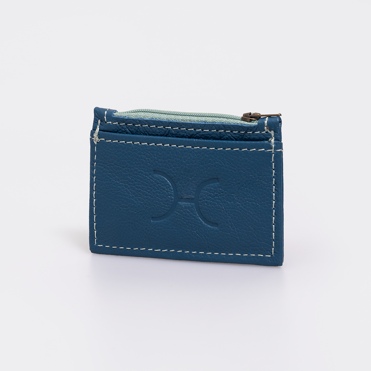 Card Wallet | Genuine Leather | Corporate Aqua Leather Wallet by Thandana
