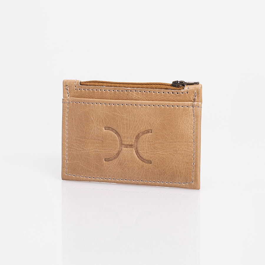 Card Wallet | Genuine Leather | Corporate Hazelnut Leather Wallet by Thandana
