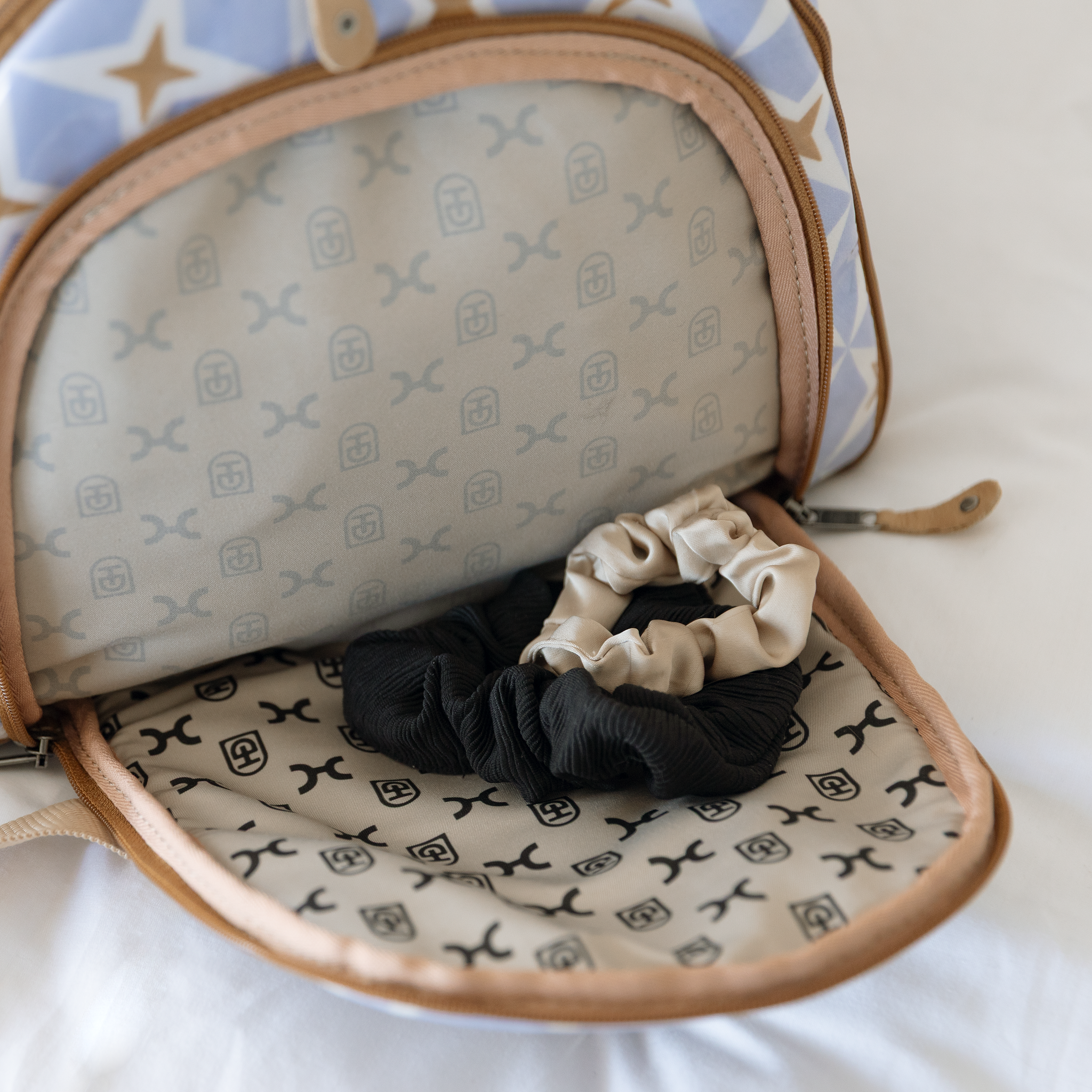 Carry All Travel Bag | Laminated Fabric with Genuine Leather Large Weekender Luggage Bag by Thandana