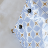 Carry All Travel Bag | Laminated Fabric with Genuine Leather Large Weekender Luggage Bag by Thandana