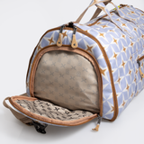 Carry All Travel Bag | Laminated Fabric with Genuine Leather Large Weekender Luggage Bag by Thandana