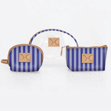 Clear Big Mouth Set | Laminated Fabric Linear - Jet / Chunky Zip Vanity Fabric by Thandana