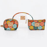 Clear Big Mouth Set | Laminated Fabric Smiley - Jet / Chunky Zip (new) Vanity Fabric by Thandana