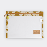Clear Document Pouch | Laminated Fabric Fauna - Earth / Chunky Zip Pouch by Thandana