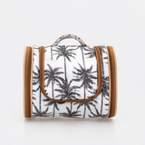 Compact Travel Vanity | Laminated Fabric with Genuine Leather Vanity Fabric by Thandana