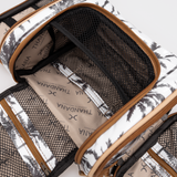 Compact Travel Vanity | Laminated Fabric with Genuine Leather Vanity Fabric by Thandana