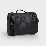 Compact Vanity | Genuine Leather Black Leather Vanity Bag by Thandana