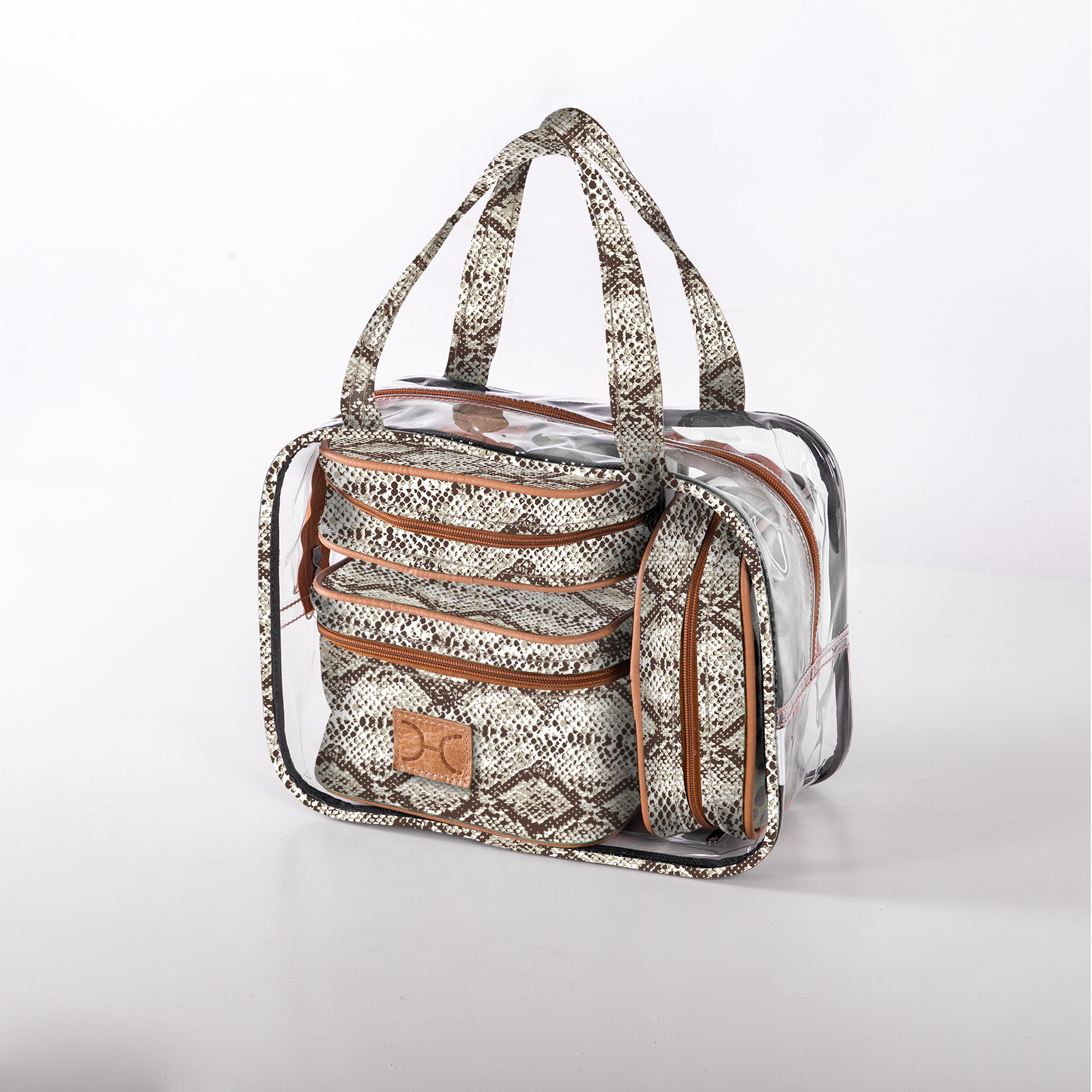 Cosmetic Maxi Bag Set | Laminated Fabric Vanity Fabric by Thandana