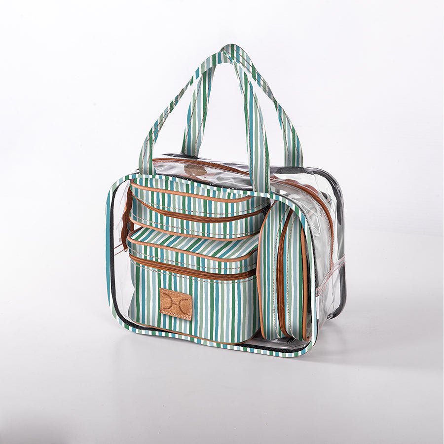 Cosmetic Maxi Bag Set | Laminated Fabric Vanity Fabric by Thandana