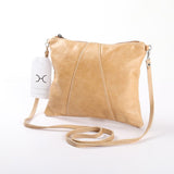 Crossover Handbag | Genuine Leather Hazelnut Leather / Gunmetal (default) Crossover Handbag by Thandana