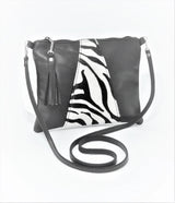 Crossover with Faux print Fur Leather Handbag - Thandana UK