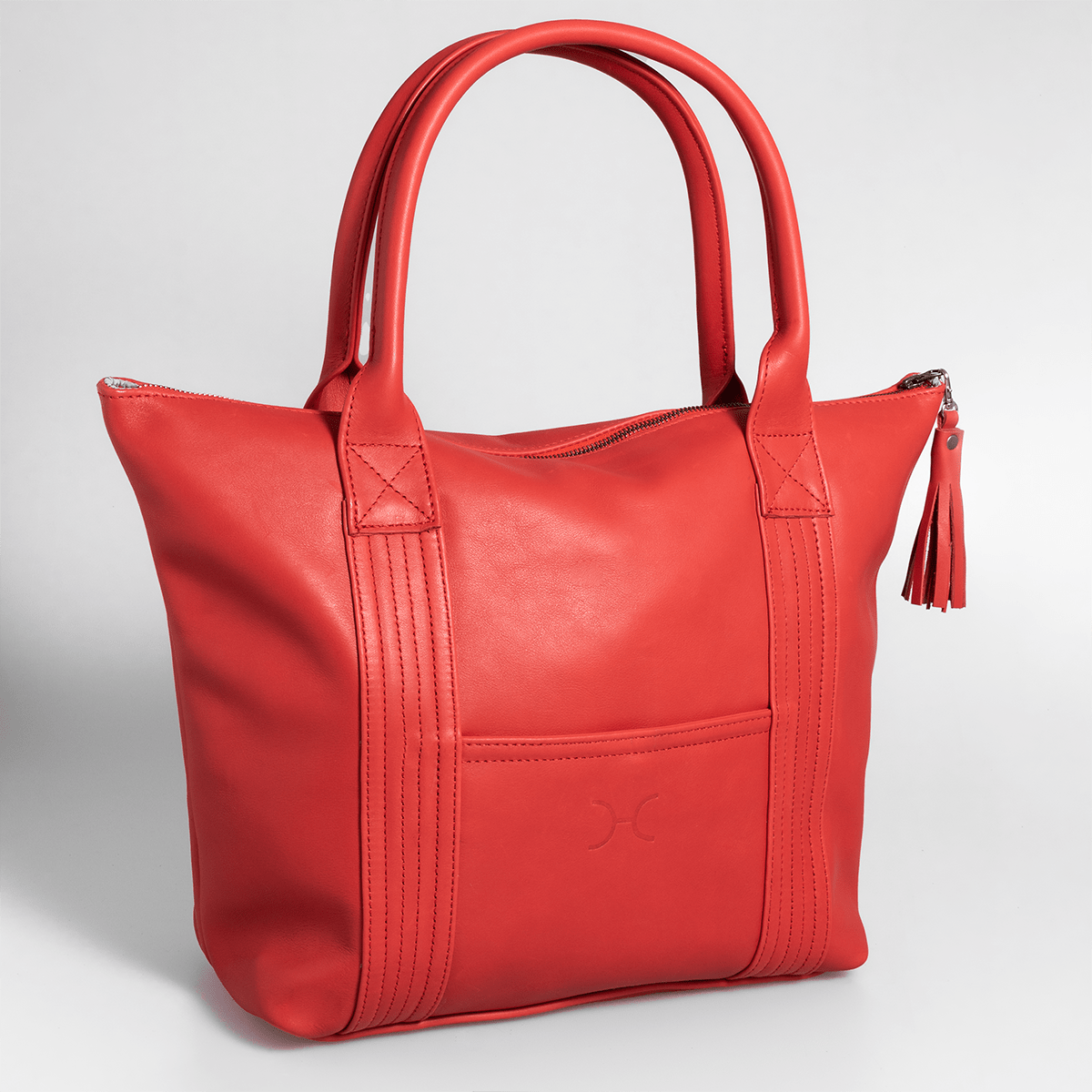Dan Dan Handbag | Genuine Leather Red Leather / Gunmetal (default) Dan Dan Handbag by Thandana