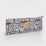 Doodle pencil pouch | laminated fabric - geo -black - pencil case