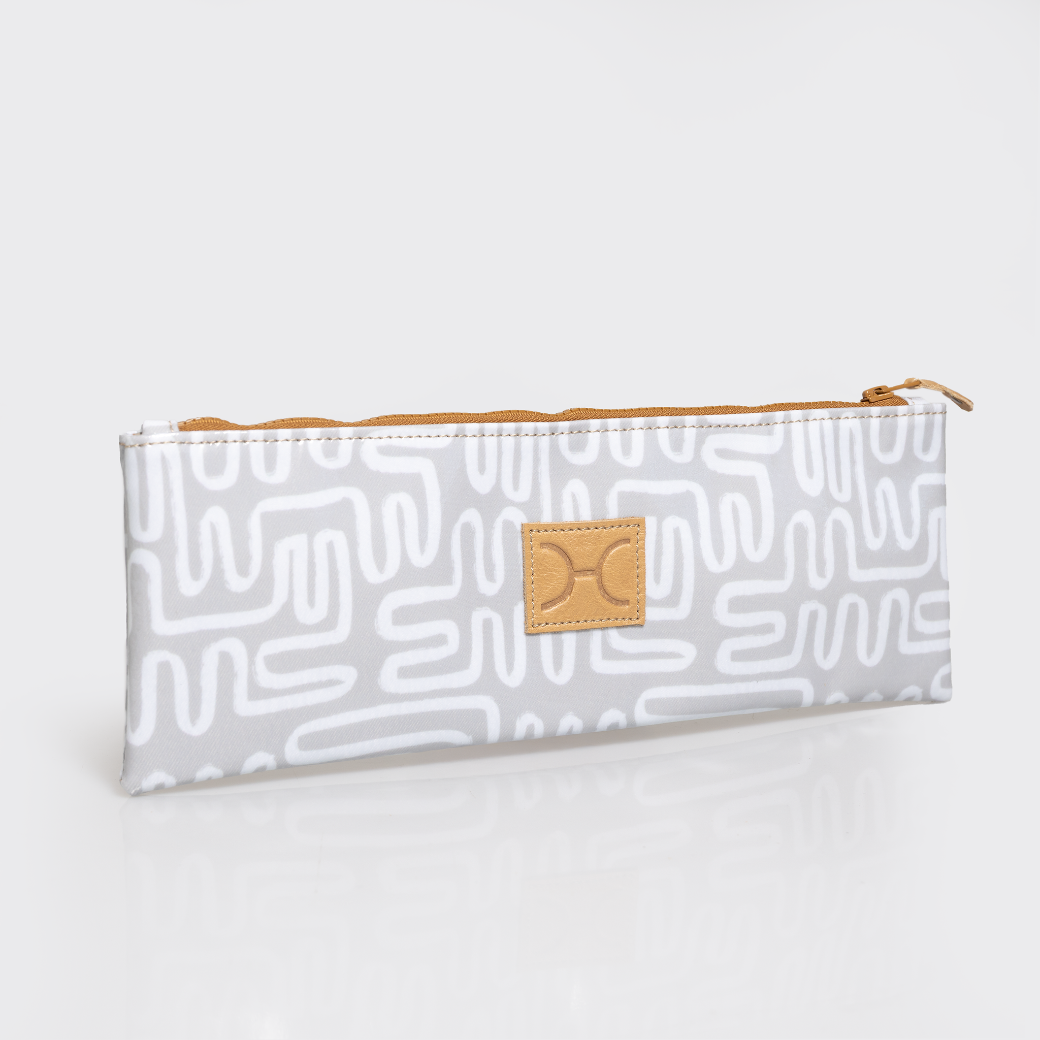 Doodle pencil pouch | laminated fabric - geo - moonstruck - pencil case