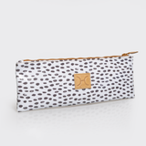 Doodle pencil pouch | laminated fabric - seeds -white - pencil case