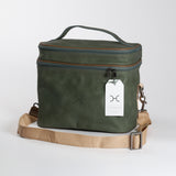 Double Decker Cooler Bag | Genuine Leather Basil Leather Double Decker Cooler Bag by Thandana