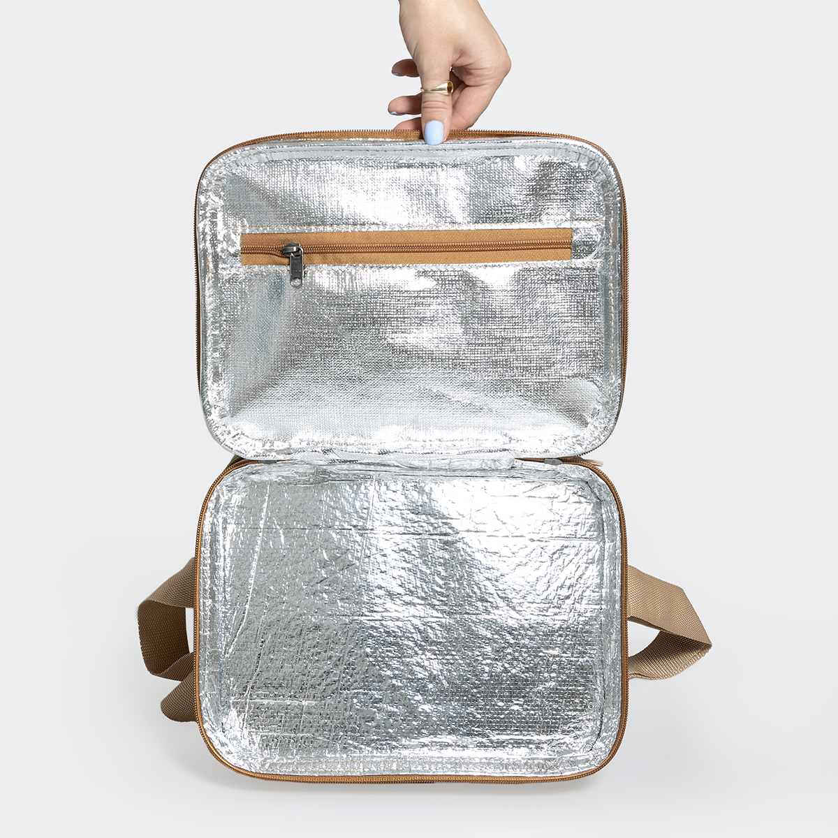 Double Lunch Box Cooler | Genuine Leather Box Cooler by Thandana