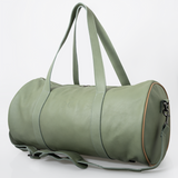 Duffel Bag | Genuine Leather | Corporate Green Leather Luggage Bag by Thandana
