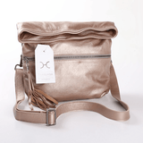 Erica Handbag | Genuine Leather Champagne Leather / Gunmetal (default) Erica Handbag by Thandana
