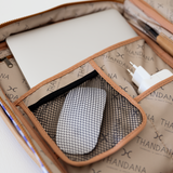 Essential Laptop Bag 13’ | Laminated Fabric with Genuine Leather Laptop Fabric Bag by Thandana