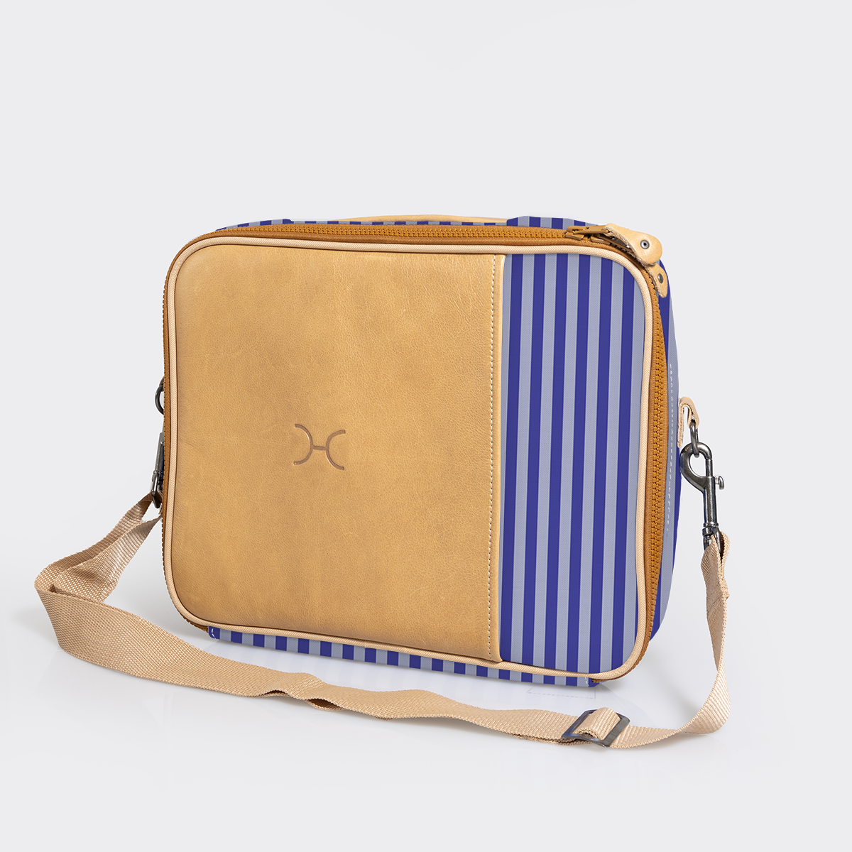 Essential Laptop Bag 13’ | Laminated Fabric with Genuine Leather Laptop Fabric Bag by Thandana