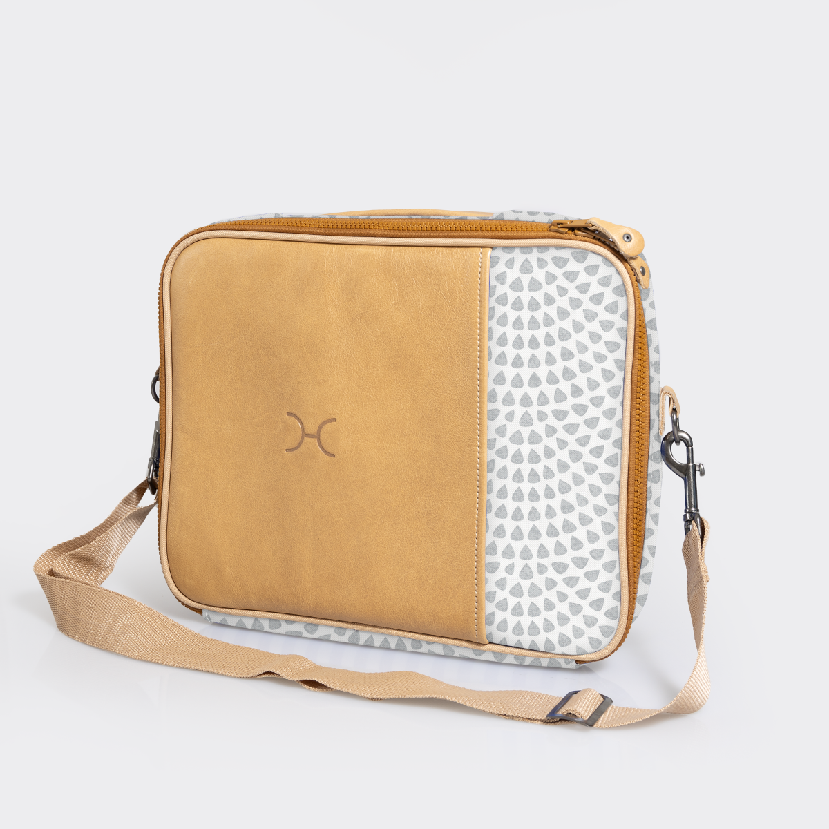 Essential Laptop Bag 13’ | Laminated Fabric with Genuine Leather Laptop Fabric Bag by Thandana