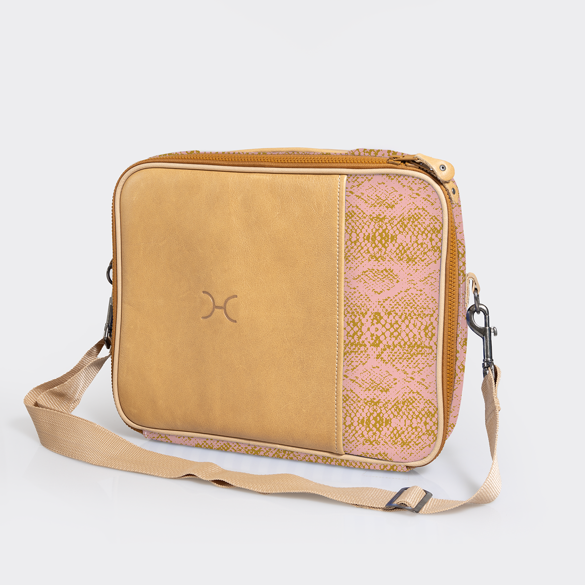 Essential Laptop Bag 13’ | Laminated Fabric with Genuine Leather Laptop Fabric Bag by Thandana