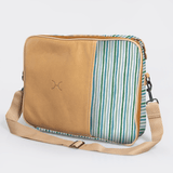 Essential Laptop Bag 15’ | Laminated Fabric with Genuine Leather Laptop Fabric Bag by Thandana