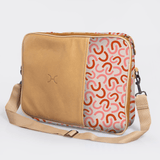 Essential Laptop Bag 15’ | Laminated Fabric with Genuine Leather Laptop Fabric Bag by Thandana