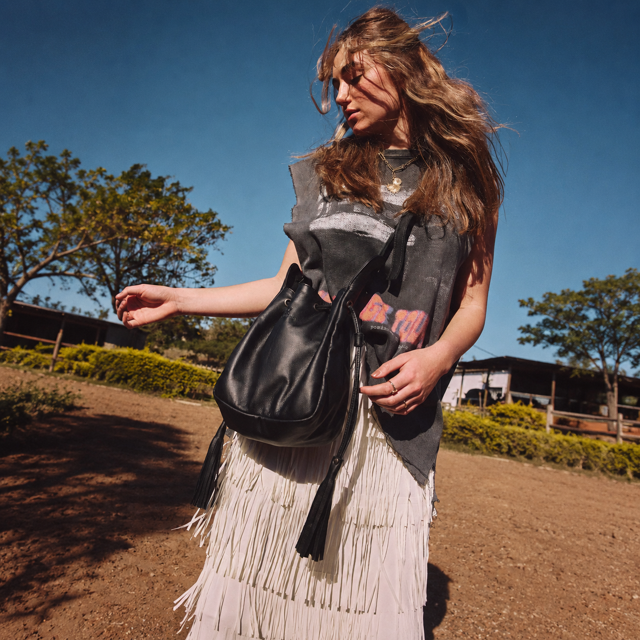 Eve Bucket Handbag | Genuine Leather Bucket Handbag by Thandana
