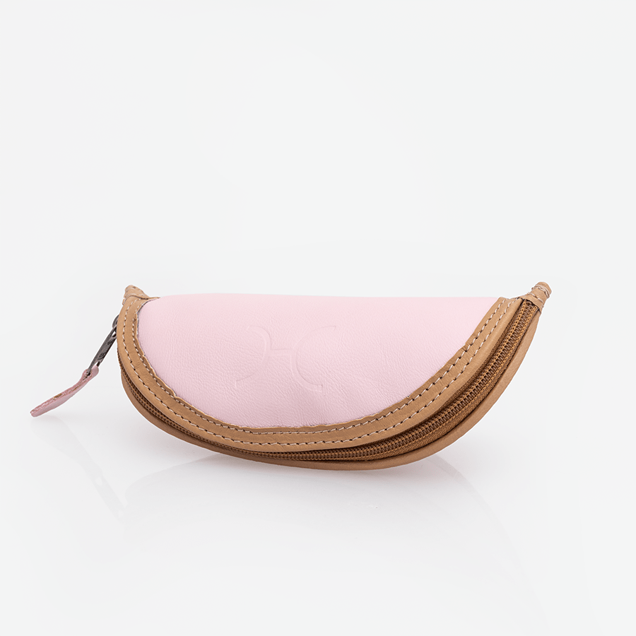 Glasses Case | Genuine Leather Blush Leather Glasses Case by Thandana