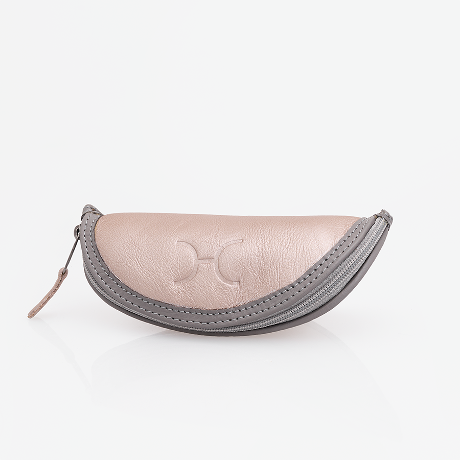 Glasses Case | Genuine Leather | Corporate Champagne Leather Glasses Case by Thandana